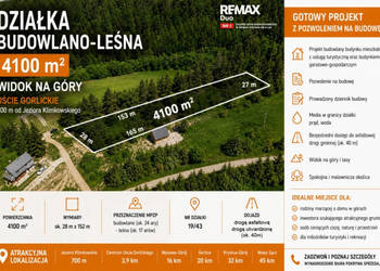 Działka budowlana 41a, Uście Gorlickie, Gorlice