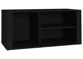 Szafka na buty czarna 100x35x45 cm materiał drewnopochodny WM-816921