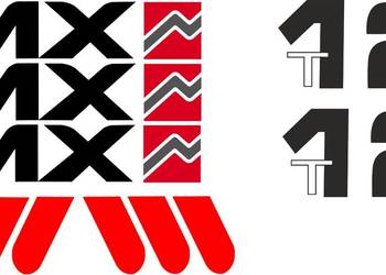 Naklejki na ładowacz mx t12 zamienniki