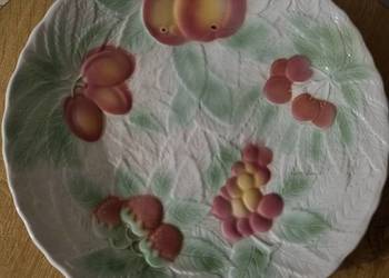 Duży Talerz Misa na Owoce Ceramika Barbotine Vintage