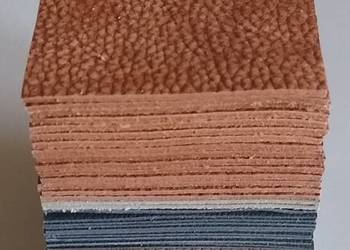 Skóra Kwadrat 6 x 6 cm (50 sztuk) Licowa Włoska Brąz i inne mix (55)