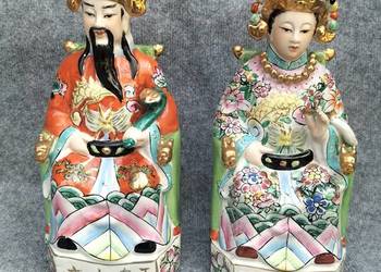Duże chińskie figurki z porcelany