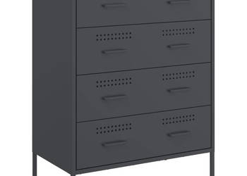 Szafka boczna antracytowa 68x39x89 cm stal WM-842984