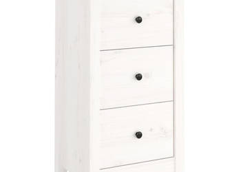 Szafka biała 40x35x80 cm lite drewno sosnowe WM-813741
