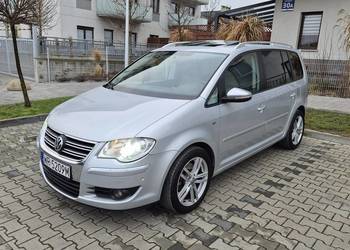 VW TOURAN 2.0 TDI R-LINE HIGHLINE NAVI RNS SKÓRA SZYBERDACH CHROM  2X KOŁA