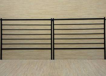 Płotek metalowy ogrodowy palisada do ogrodu 100 x 80 cm