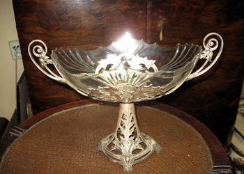 Żardiniera secesyjna z oryginalnym szkłem