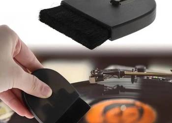 Pędzel antystatyczny do płyt winylowych celem usuwania pyłków