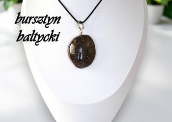 Zawieszka wisiorek z bursztynu, BURSZTYN bałtycki bryłka #966