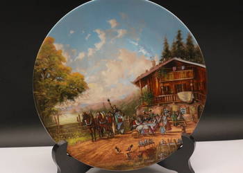 Talerz kolekcjonerski "Sielanka wiejska" Seltmann Weiden