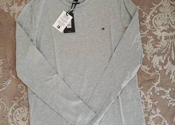 Longsleeve Tommy Hilfiger - najwyższa jakość, szary rozmiar S