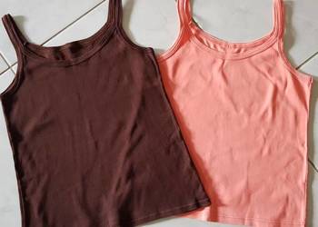 2 szt Top koszulka bokserka bluzka tshirt na ramiączkach let