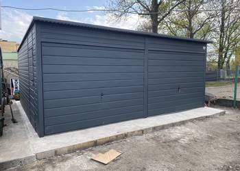 Grafitowy garaż blaszany 6x5 od Producenta, Promocja CENOWA