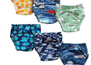 Majtki treningowe nauka sikania odpieluchowanie pieluchy wielorazowe 6 szt