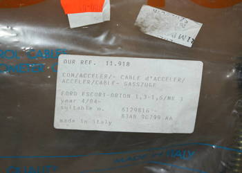 LINKA GAZU FORD   ESCORT '81 Express (AVA) 1