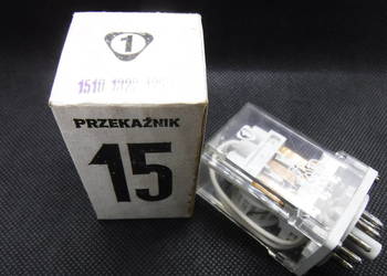 Przekaźnik R15 3PDT 10A 220V DC typ 151013221220 Żary 11 pin