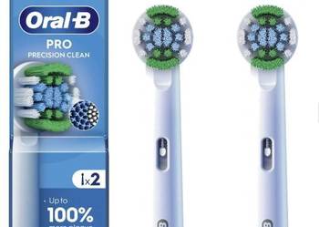 NOWE oryginalne końcówki ORAL-B PRO Precision Clean 2 szt, końcówki