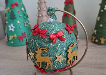 Bombki ręcznie robione 10 cm średnicy