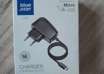 Ładowarka sieciowa Blue Star Lite z kablem micro USB 1A