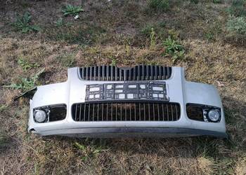 Zderzak przedni Skoda Fabia 2 srebrny