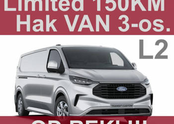 Ford Transit Custom 150KM L2 Limited Kamera Hak Super Niska Cena Od ręki !