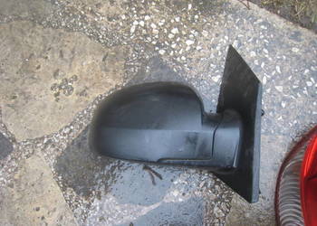 Lusterko zewnętrzne prawe manualne czarne nie lakierowane Hyundai Getz