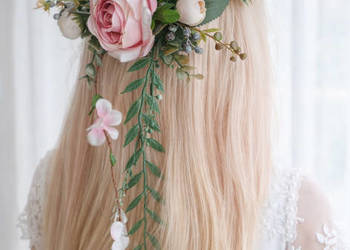 Wianek do komunii róża