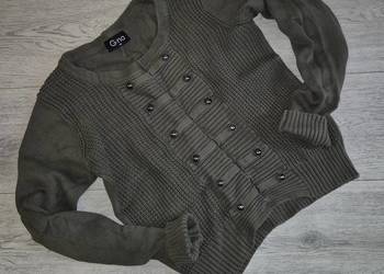 Sweter damski guziki rozm 38/M