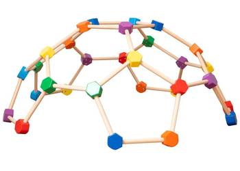 kopuła wspinaczkowa - drewno-kolor kopuła wspinaczkowa - drewno-kolor