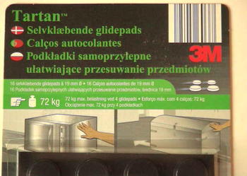 Podkładki 3M TARTAN ułatwiające przesuwanie