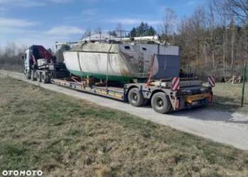 Naczepa tiefbett uszkodzona