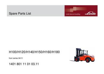 Linde H100 H120 H140 H150 H160 H180 KATALOG CZESCI