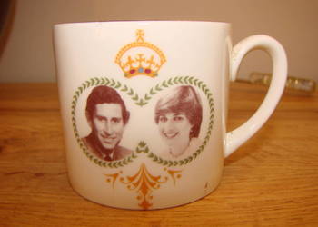 Karol i Diana 1981r porcelanowy kubeczek
