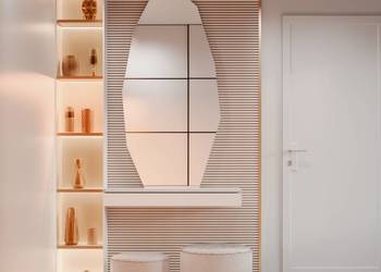 Lustro QUARTZ - nieregularne dekoracyjne designerskie bez ramy do sypialni