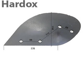 Odkładnia przedpłużka HARDOX 3470651/L D1L do pługa LEMKEN