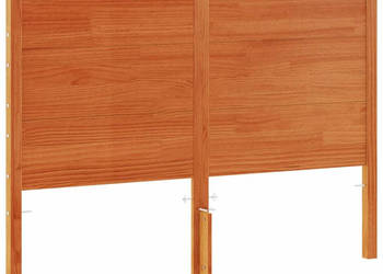 Wezgłowie do łóżka woskowy brąz 150 cm lite drewno sosnowe WM-844325
