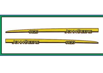 Naklejki na maskę Traktor Ciągnik John Deere 6620 Nalepki Komplet super trw