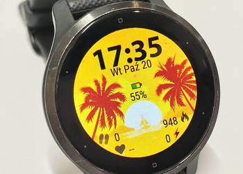 Garmin Venu 2S smartwatch GPS AMOLED 40 mm grafitowy box kabel Garmin Pay