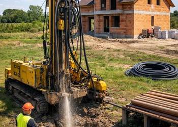 Gruntowe pompy ciepła Dzierżoniów odwierty, dokument. Nibe Thermia Stiebel