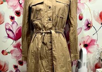 h&m sukienka koszulowa szmizjerka bawełna nowa hit roz.36