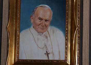 Obraz olejny na płótnie pt. " Portret Jana Pawła II  "
