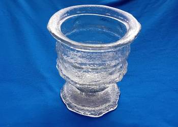 Brutalistyczny puchar - świecznik w skandynawskim stylu. L.E. Smith - USA.