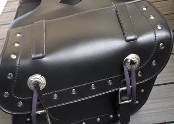 Sakwy boczne motocyklowe skóra naturalna Shadow Intruder Vulcan  Virago