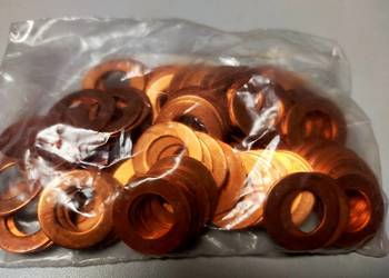 Uszczelka miedziana Fi10xFi18x1,faktura VAT