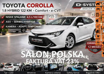 Toyota Corolla 22 Salon Polska 1.8 HYBRID 1wł z Pakietem TECH Zimowy Bezwy…