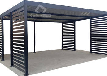 CarPort PREMIUM - wiata samochodowa 6x6 dodatkowa zabudowa CP117