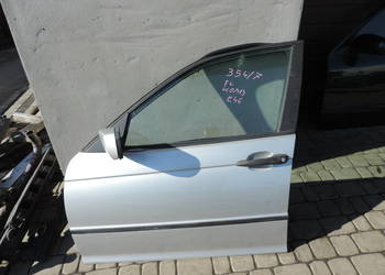 DRZWI LEWY PRZÓD BMW E46 FL KOMBI TTITAN SILBER 354/7
