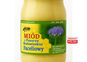 Miód faceliowy z okolic Puszczy Białowieskiej z własnej pasieki