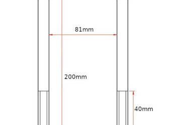 Cybant jarzmo obejma M16 80x200