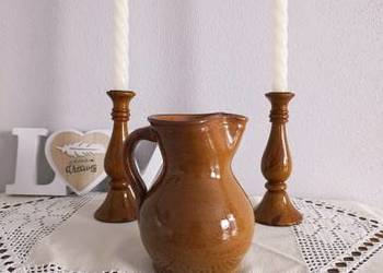 Vintage Skarb: Ceramiczny Dzbanek z Duszą (Kamionka)